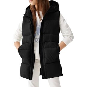 Meikulo Girls Lightweight Puffer Vest Casual Stand Collar Sleeveless Jacket Kids Hooded Quilted Gilet With Pockets in Saudi Arabia