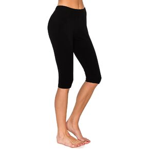 Leggings Depot Cotton Knee Length Leggings for Women & Boy Shorts Underwear Panties, Yoga Biker Shorts