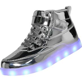 أحذية Voovix Kids المضيئة بإضاءة LED وشحن USB وامضة أحذية رياضية عالية الجودة للأولاد والبنات والأطفال من الجنسين in Kuwait