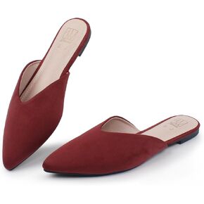 Hawkwell Women's Backless Slip on Slides Loafer Shoes Flats Comfortable Pointed Toe Mules in Saudi Arabia