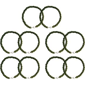 5 Black Military Boot Bands - Blousing Boot Straps Military Grade for USMC, Air Force, Army and More; Straps to Make Your Pants Tight Against Your Boots; Boot Bands Military Standard Size 7.5