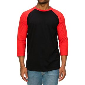 BAIEBLEUE GLOBAL Men's 3/4 Sleeve Baseball Jersey, Vintage Raglan Casual Sleeve Tee Shirt Baseball Jersey in Saudi Arabia