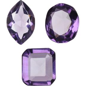 Gemhub البرازيلي أعلى تصنيف 41.25 قيراط الجمشت البنفسجي مزيج الشكل الكثير من 3 قطع الأحجار الكريمة الفضفاضة الجمشت البنفسجي in Kuwait