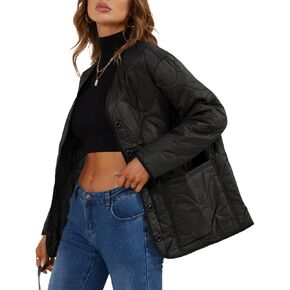 سترة نسائية من Bellivera مبطنة خفيفة الوزن ومبطنة بأزرار قصيرة للربيع in Kuwait