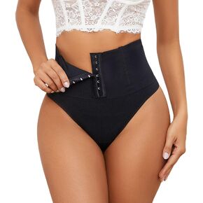 LJVOGUES Tummy Control Shapewear Thong Women with Bones, Seamless Mid Waist Body Shaper Panties Girdle Shaping Underwear in Saudi Arabia