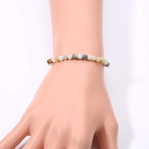 OAIITE خرزات من الحجر الطبيعي سحر يدوي الصنع قلادة أنيقة وشرابة مطرزة (B) in Kuwait