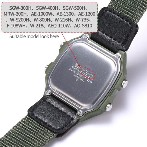 MCXGL 18 مللي متر حزام نايلون بديل لساعة كاسيو للرجال AE1200WH AE-1000 SGW-300H/400 W-735 PRG270 حزام ساعة جلد in Kuwait