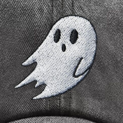 Halloween Cute Ghost Baseball Cap Hats for Men Women Cool Emo Gothic Goth Perfect Best Grunge Spooky Witch Graphic Birthday Presents Vintage Dad Trucker Hat Black in Kuwait