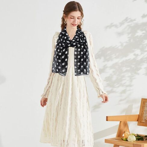 E-Clover Women Soft Floral Print Shawl Chiffon Sheer Scarf in Kuwait