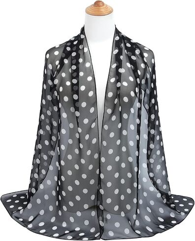 E-Clover Women Soft Floral Print Shawl Chiffon Sheer Scarf in Kuwait