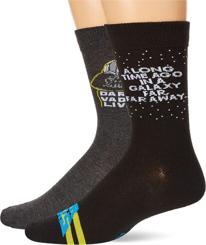 STAR WARS mens 2 Pack Crew Socks in Kuwait