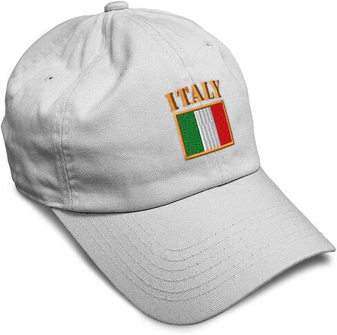 Speedy Pros Soft Baseball Cap Italy Flag Embroidery Flags World Cup Soccer Cotton Embroidered Dad Hats for Men & Women in Kuwait