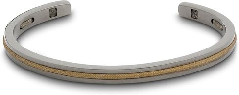WearMe Pro Men's 3mm Cuff Bracelet with Rope Insert - Adjustable Size in Kuwait