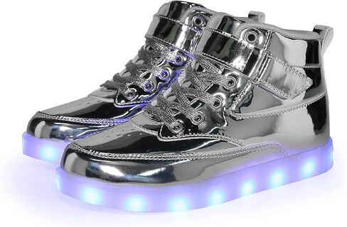 أحذية Voovix Kids المضيئة بإضاءة LED وشحن USB وامضة أحذية رياضية عالية الجودة للأولاد والبنات والأطفال من الجنسين in Kuwait