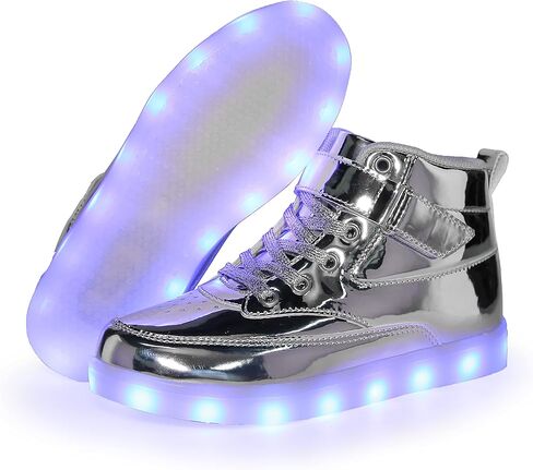 أحذية Voovix Kids المضيئة بإضاءة LED وشحن USB وامضة أحذية رياضية عالية الجودة للأولاد والبنات والأطفال من الجنسين in Kuwait