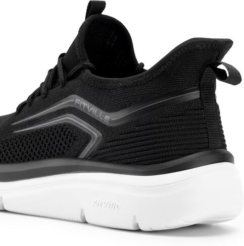 FitVille Men's Wide Walking Shoes Athletic Sneakers Lightweight Workout Slip-on Shoes for Hands Free - Cloud Strider V1 in Kuwait