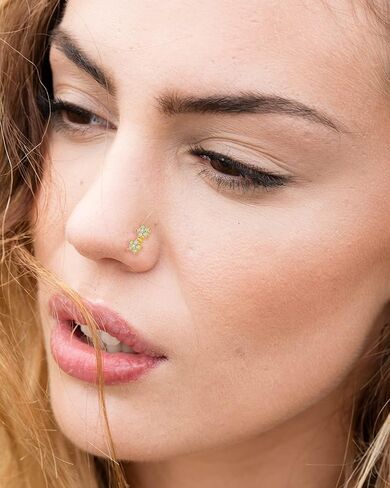 Fxiqini 12 قطعة مسمار الأنف المتدلي على شكل حرف L حلقة مسمار القلب ندفة الثلج الصليب نجمة فراشة لامعة تشيكوسلوفاكيا شكل الأنف ترصيع الفولاذ المقاوم للصدأ الأنف ثقب الأنف مجوهرات للنساء الرجال 20G الذهب والفضة لهجة in Kuwait