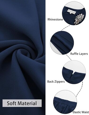 Hanna Nikole Plus Size Mother of Bride Pant Suits 2 Piece Chiffon Sets Ruffle Layers Wedding Guest Outfit in Saudi Arabia