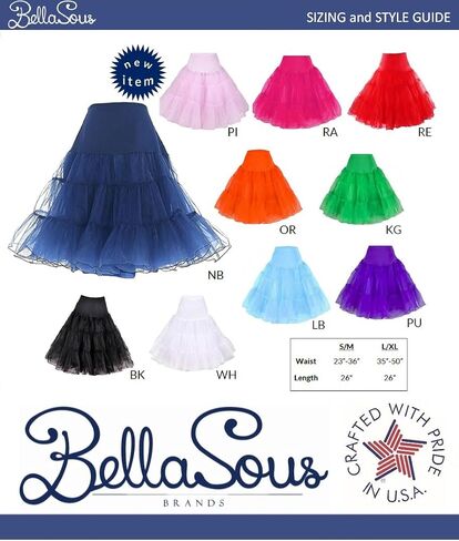 BellaSous Tea Length 26" Women Petticoat in Kuwait