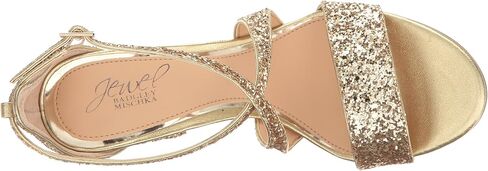 Jewel Badgley Mischka Cook Metallic Glitter Evening Shoe in Kuwait