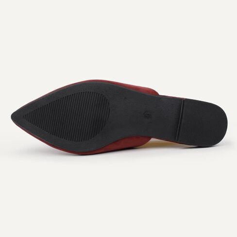 Hawkwell Women's Backless Slip on Slides Loafer Shoes Flats Comfortable Pointed Toe Mules in Kuwait