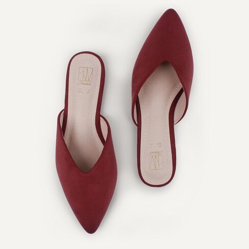 Hawkwell Women's Backless Slip on Slides Loafer Shoes Flats Comfortable Pointed Toe Mules in Kuwait