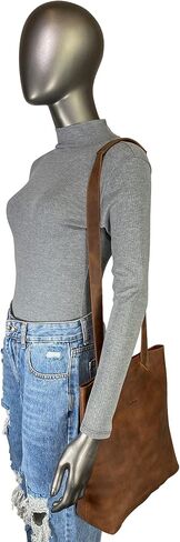 Heather's, Convertible Backpack to Shoulder Bag, Spacious Crossbody for Women, Squared Purse, Small Diaper Caddy, Commuting and Traveling, Full Grain Leather, Handmade, Bourbon Brown in Kuwait