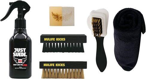 NuLifeKicks Just Suede Shoe Cleaning Kit- Professional Suede and Nubuck Sneaker Cleaner, Premium Leather and Suede Conditioner in Kuwait