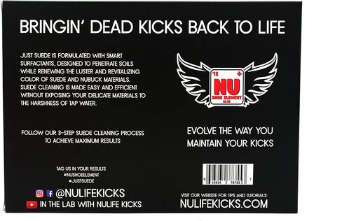 NuLifeKicks Just Suede Shoe Cleaning Kit- Professional Suede and Nubuck Sneaker Cleaner, Premium Leather and Suede Conditioner in Kuwait
