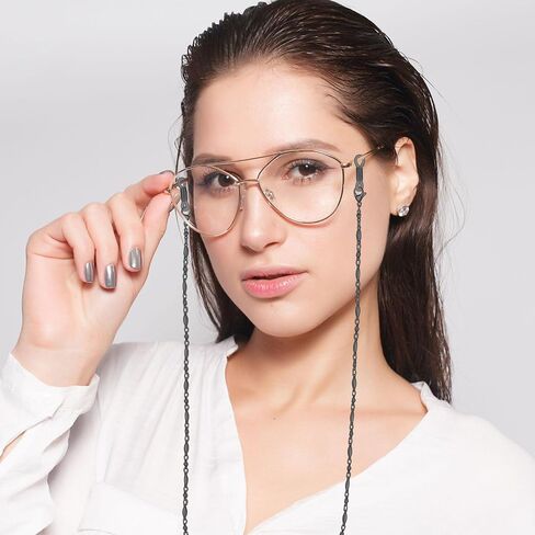 سلاسل نظارات CIOKOL وسلاسل وأسلاك قناع للنساء ضد فقدان قناع النظارات الشمسية وحزام حامل أنيق... in Kuwait