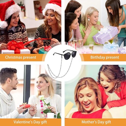 سلاسل نظارات CIOKOL وسلاسل وأسلاك قناع للنساء ضد فقدان قناع النظارات الشمسية وحزام حامل أنيق... in Kuwait