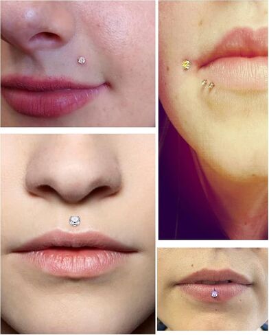 Vsnnsns 20G 18G 16G دفع في حلقات الشفاه الفولاذ المقاوم للصدأ الجراحية مجوهرات Labret مونرو الشفاه خواتم مسمار الغضروف الزنمة الحلزون أقراط ترصيع الأنف الدائري ميدوسا ثقب المجوهرات للنساء الرجال 3 مم تشيكوسلوفاكيا 10 قطع in Kuwait