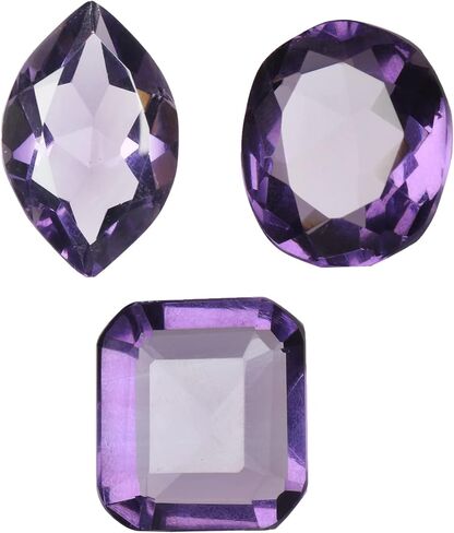 Gemhub البرازيلي أعلى تصنيف 41.25 قيراط الجمشت البنفسجي مزيج الشكل الكثير من 3 قطع الأحجار الكريمة الفضفاضة الجمشت البنفسجي in Kuwait