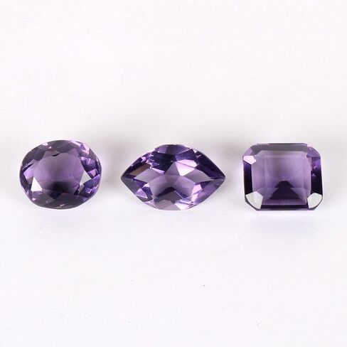 Gemhub البرازيلي أعلى تصنيف 41.25 قيراط الجمشت البنفسجي مزيج الشكل الكثير من 3 قطع الأحجار الكريمة الفضفاضة الجمشت البنفسجي in Kuwait