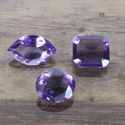 Gemhub البرازيلي أعلى تصنيف 41.25 قيراط الجمشت البنفسجي مزيج الشكل الكثير من 3 قطع الأحجار الكريمة الفضفاضة الجمشت البنفسجي in Kuwait