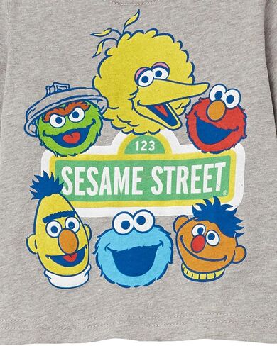 تي شيرت بأكمام قصيرة للأولاد من Sesame Street Boys Elmo Cookie Monster Big Bird، Oscar The Grouch in Kuwait