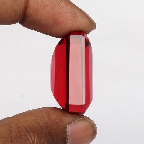 REAL-GEMS 100 Ct Pink Tourmaline Emerald Shaped Gemstone in Saudi Arabia