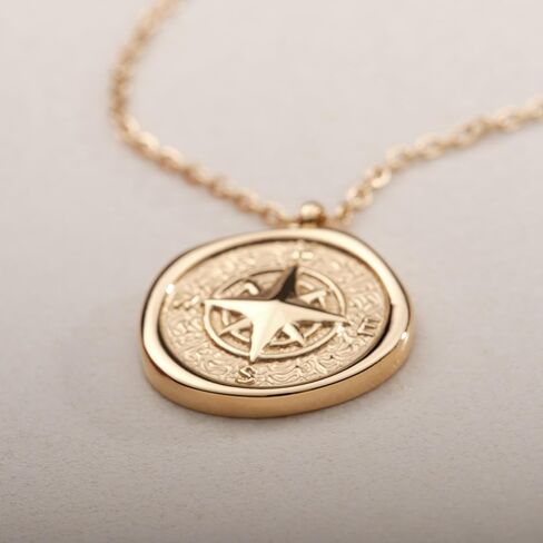 Memory Created Compass Necklace Gift Graduated Necklace Graduation Necklace Graduation Gift Women Necklace Gift for Friend Waterproof Necklace Tarnish Resist Necklace in Kuwait