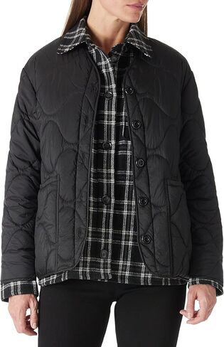 سترة نسائية من Bellivera مبطنة خفيفة الوزن ومبطنة بأزرار قصيرة للربيع in Kuwait