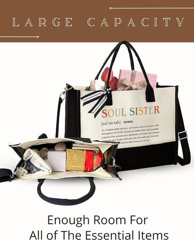Gifts for Friends Female - Friend Gifts for Women Birthday, Birthday Gifts for Women Friendship - Friendship Gifts for Women Friends, Gifts for Best Friends, Bestie Gifts - Sister Gifts - Tote Bag in Kuwait
