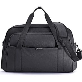 Travel bag, BAGSMART Large Duffle Bag for Men Women, Gym Bag with Shoe Bag, Weekender Bag with Wet Pocket, Overnight Bag with Multiple Pockets for Travel Essentials, Sports, Traveling(Black, 54L) in Kuwait
