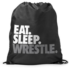 ChalkTalkSPORTS Wrestling Sport Pack Cinch Sack | Eat Sleep Wrestle in Saudi Arabia