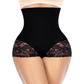 Tummy Control Shapewear Panties for Women Smooth Lace Shaping Underwear High Waisted Body Shaper Briefs
