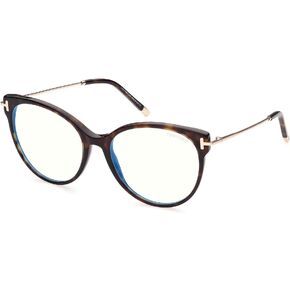 Eyeglasses Tom Ford FT 5770 -B 052 Shiny Classic Dark Havana, Rose Gold"t" Logo in Saudi Arabia