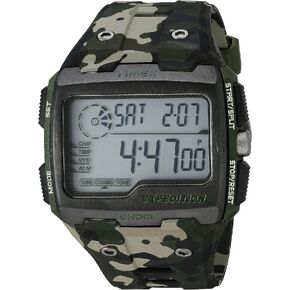Timex Men's TW4B029009J Expedition Grid Shock Green Camo Resin Strap Watch in Saudi Arabia