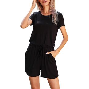 بدلة لعب نسائية صيفية كاجوال بأكمام قصيرة من LAINAB، سراويل قصيرة مع جيوب in Kuwait