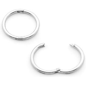 365 SLEEPERS Sterling Silver Hinged Hoop Unisex Sleeper Earrings Nose Ring Hand Made In Australia Nickel Free Hypoallergenic 8mm - 14mm in Saudi Arabia