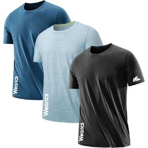 Wearics Mens Moisture-Wicking Athletic Dri Strechable T-Shirt in Saudi Arabia