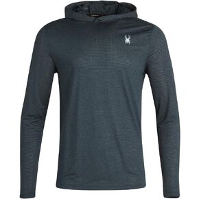 Spyder Men's Active Sweatshirt – Thermal Ribbed Performance Tech Fleece Hoodie Sweatshirt - Workout Pullover for Men (S-XL)