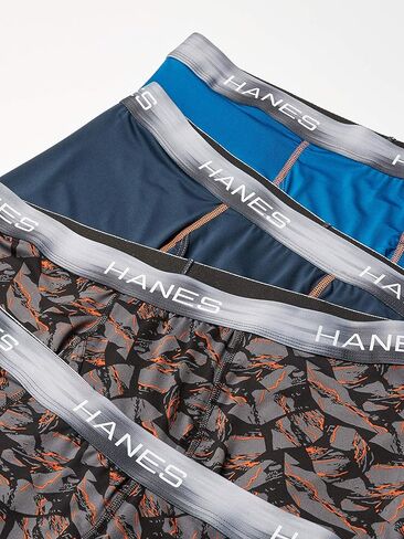 Hanes Ultimate Men's Sport X-Temp Performance Boxer Brief 4-Pack, Assortment 1, X Large in Saudi Arabia